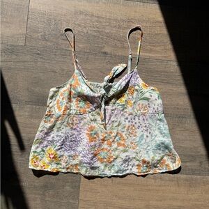 Floral Tie Tank Top